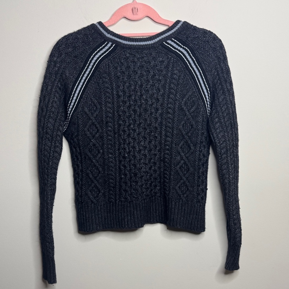 Philosophy charcoal  grey Cable Knit Sweater - Picture 4 of 5